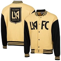 Men's Sport Design Sweden  Gold LAFC Fast Break Varsity Full-Snap Jacket