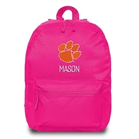 Chad & Jake  Pink Clemson Tigers Personalized Backpack