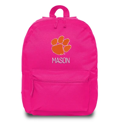 Chad & Jake  Pink Clemson Tigers Personalized Backpack