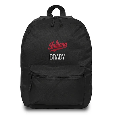Chad & Jake Black Indiana Hoosiers Personalized Backpack