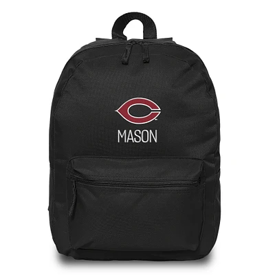 Chad & Jake  Black UChicago Maroons Personalized Backpack