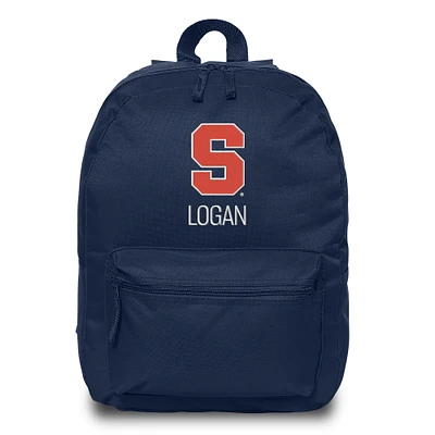 Chad & Jake  Navy Syracuse Orange Personalized Backpack