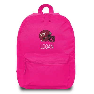 Chad & Jake  Pink Virginia Tech Hokies Personalized Backpack