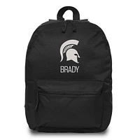 Chad & Jake  Black Michigan State Spartans Personalized Backpack