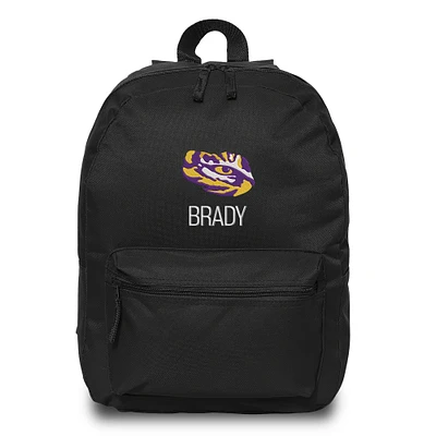 Chad & Jake  Black LSU Tigers Personalized Backpack