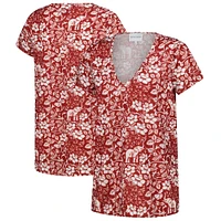 Women's Smith & Quinn Crimson Alabama Tide Blake V-Neck T-Shirt