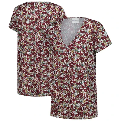 Women's Smith & Quinn Garnet Florida State Seminoles Blake V-Neck T-Shirt