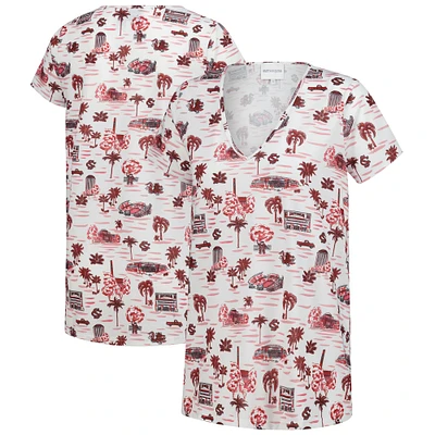 Women's Smith & Quinn White South Carolina Gamecocks Blake V-Neck T-Shirt