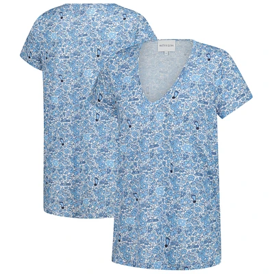 Women's Smith & Quinn Carolina Blue North Tar Heels Blake V-Neck T-Shirt
