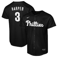 Youth Nike Bryce Harper Black Philadelphia Phillies Lights Out Replica Player Jersey