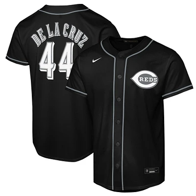 Youth Nike Elly De La Cruz Black Cincinnati Reds Lights Out Replica Player Jersey
