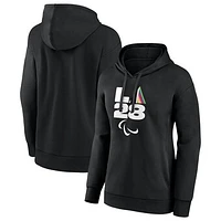 Women's Black LA 2028 Summer Olympics Prism Pullover Hoodie