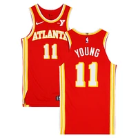 Trae Young Atlanta Hawks Game-Used #11 Red Nike Jersey vs. New York Knicks on January 20, 2025 - Size 44+4