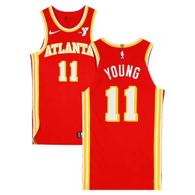 Trae Young Atlanta Hawks Game-Used #11 Red Nike Jersey vs. Detroit Pistons on January 22, 2025 - Size 44+4