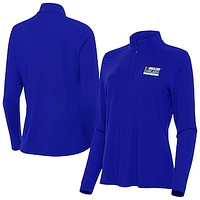 Women's Antigua Royal NASCAR Chicago Street Race Intent Quarter-Zip Top