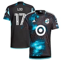 Men's adidas Robin Lod Black Minnesota United FC 2024 Starry Night Authentic Player Jersey