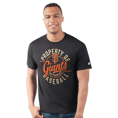 Men's Starter  Black San Francisco Giants Prime Time Property Of T-Shirt