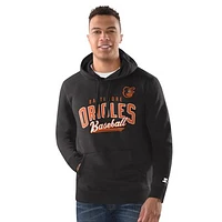 Men's Starter Black Baltimore Orioles Classic Pullover Hoodie
