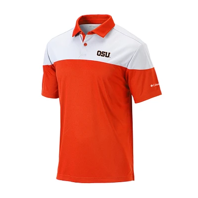 Men's Columbia Orange Oregon State Beavers Omni-Wick Best Ball Polo