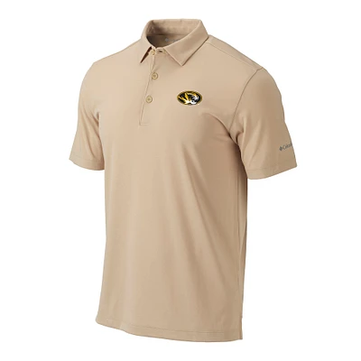 Men's Columbia Gold Missouri Tigers Omni-Wick Drive Polo