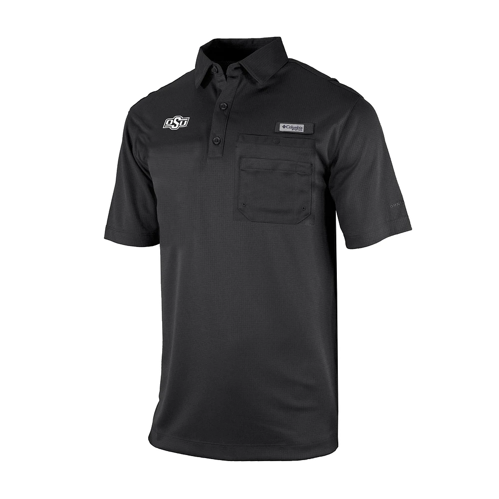 Men's Columbia Oklahoma State Cowboys Omni-Wick Flycaster Pocket Polo