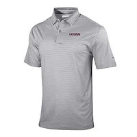 Men's Columbia Gray UConn Huskies Omni-Wick Golden Hills Polo