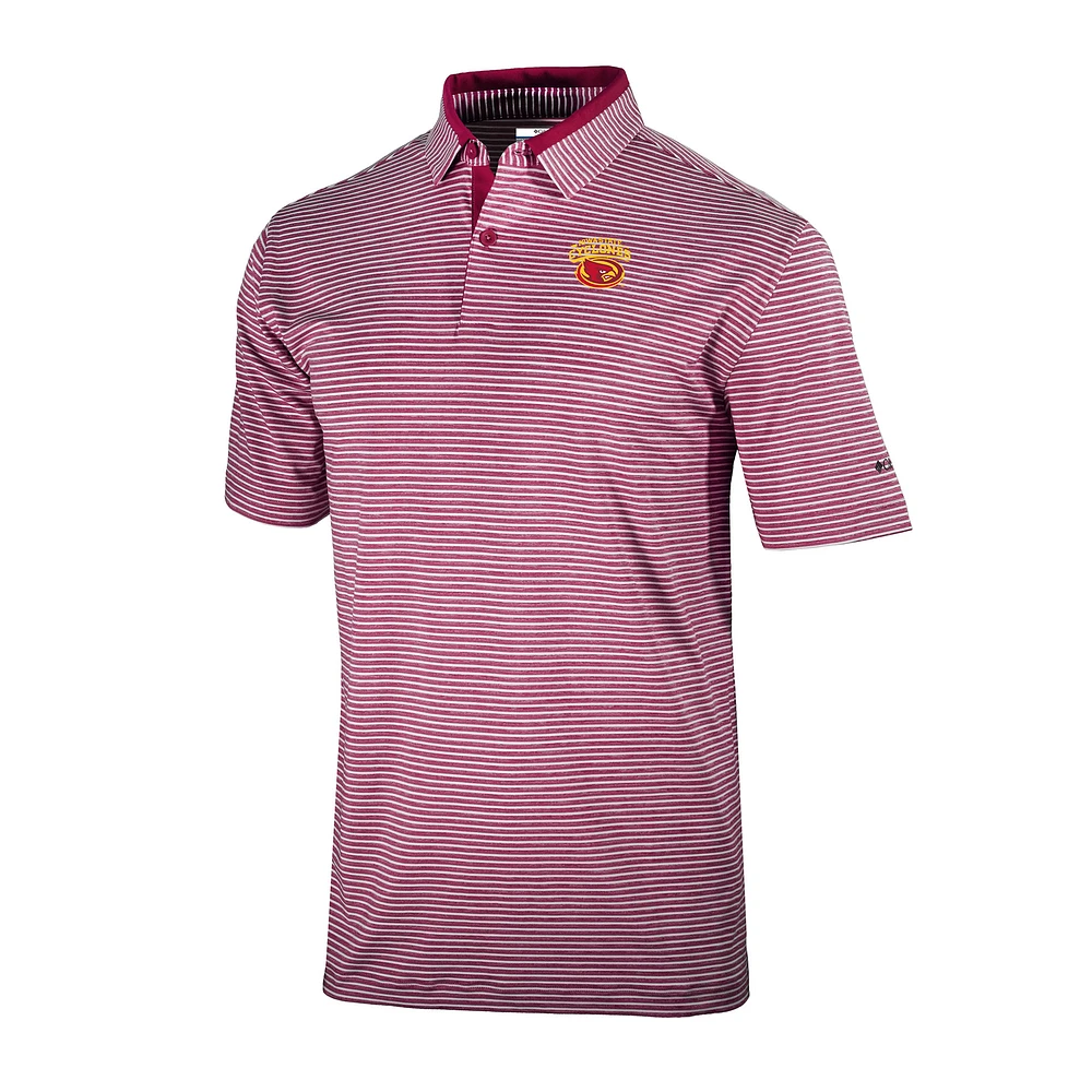 Men's Columbia Cardinal Iowa State Cyclones Omni-Wick Golden Hills Polo