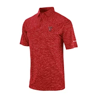 Men's Columbia Texas Tech Red Raiders Omni-Wick Heading Out Polo