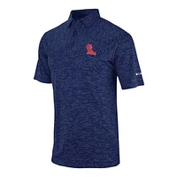 Men's Columbia Navy Ole Miss Rebels Omni-Wick Heading Out Polo