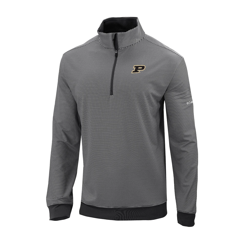 Men's Columbia Purdue Boilermakers Omni-Wick Even Lie Quarter-Zip Top