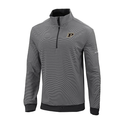 Men's Columbia Purdue Boilermakers Omni-Wick Even Lie Quarter-Zip Top
