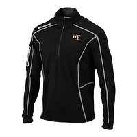 Men's Columbia Black Wake Forest Demon Deacons Omni-Wick Shotgun Quarter-Zip Pullover