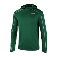 Men's Columbia Green Miami Hurricanes Shotgun Pullover Hoodie