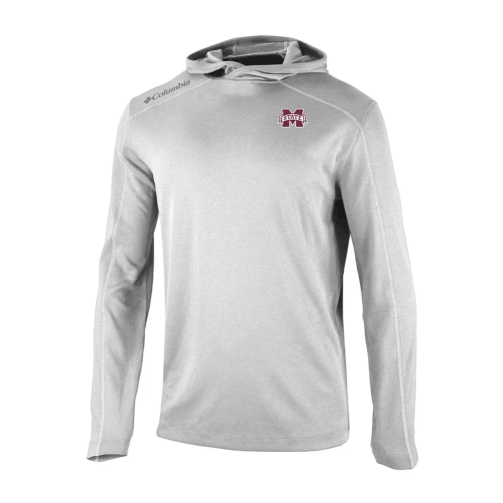 Men's Columbia Gray Mississippi State Bulldogs Shotgun Pullover Hoodie