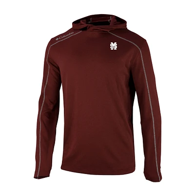 Men's Columbia Maroon Mississippi State Bulldogs Shotgun Pullover Hoodie