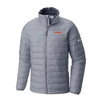 Men's Columbia Gray Syracuse Orange Powder Lite Omni-Heat Reflective Full-Zip Jacket