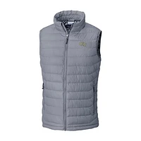 Men's Columbia Gray Georgia Tech Yellow Jackets Powder Lite Omni-Heat Full-Zip Vest