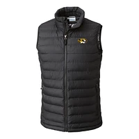 Men's Columbia Black Missouri Tigers Powder Lite Omni-Heat Full-Zip Vest