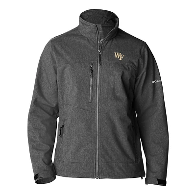 Men's Columbia  Gray Wake Forest Demon Deacons Ascender II Full-Zip Softshell Jacket
