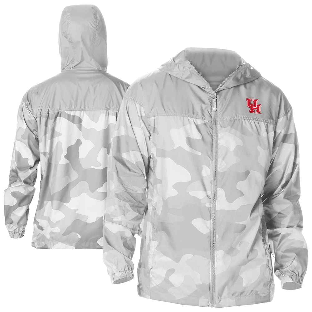 Men's Columbia Houston Cougars Flash Challenger Novelty Omni-Tech Full-Zip Windbreaker Jacket
