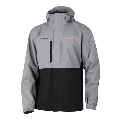 Men's Columbia  Gray/Black Colorado Buffaloes Hikebound Omni-Tech Full-Zip Rain Jacket