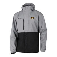 Men's Columbia  Gray/Black Missouri Tigers Hikebound Omni-Tech Full-Zip Rain Jacket