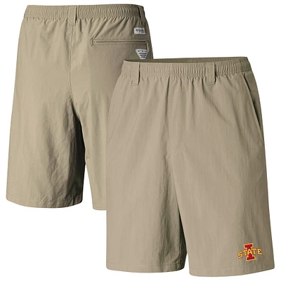 Men's Columbia Tan Iowa State Cyclones PFG Backcast III Water Shorts