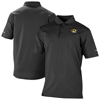 Men's Columbia Black Missouri Tigers Double Hit Polo