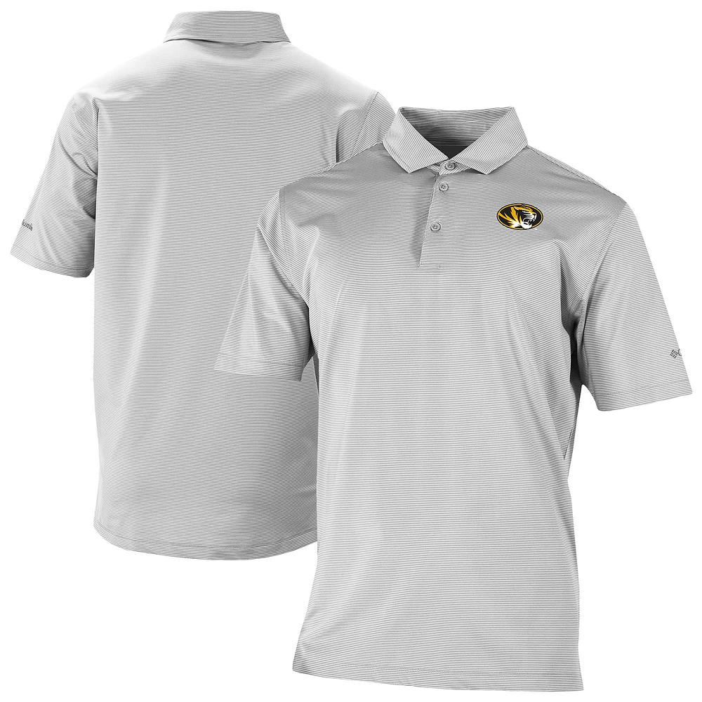 Men's Columbia Gray Missouri Tigers Double Hit Polo