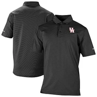 Men's Columbia Black Houston Cougars Double Hit Polo