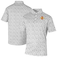 Men's Columbia Gray Iowa State Cyclones Westside Country Polo