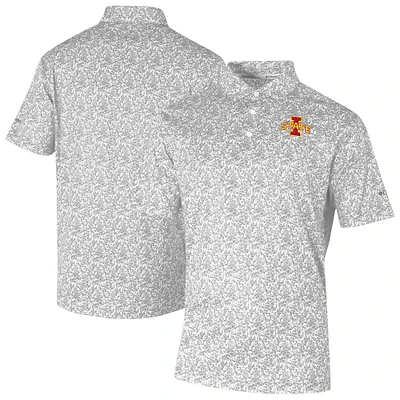 Men's Columbia Gray Iowa State Cyclones Westside Country Polo