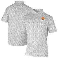 Men's Columbia Gray Iowa State Cyclones Westside Country Polo