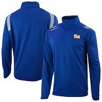 Men's Columbia Pitt Panthers Omni-Wick Oakland Downs Quarter-Zip Top
